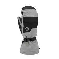 Gordini AquaBloc Down Gauntlet Men's Winter Mittens, Clay Grey Black, Large