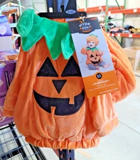 Hyde and Eek Boutique Infant Pumpkin Halloween Costume NEW