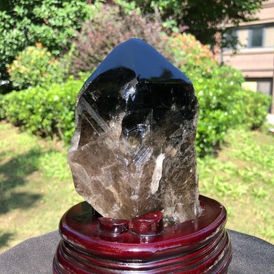 3.85LB Natural Black Crystal Specimen Quartz Crystal Specimen Healing 2362