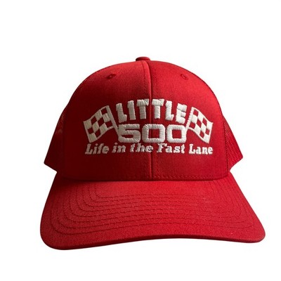 Little 500 Trucker Hat Retro Red Unisex OSFM Racing Snapback