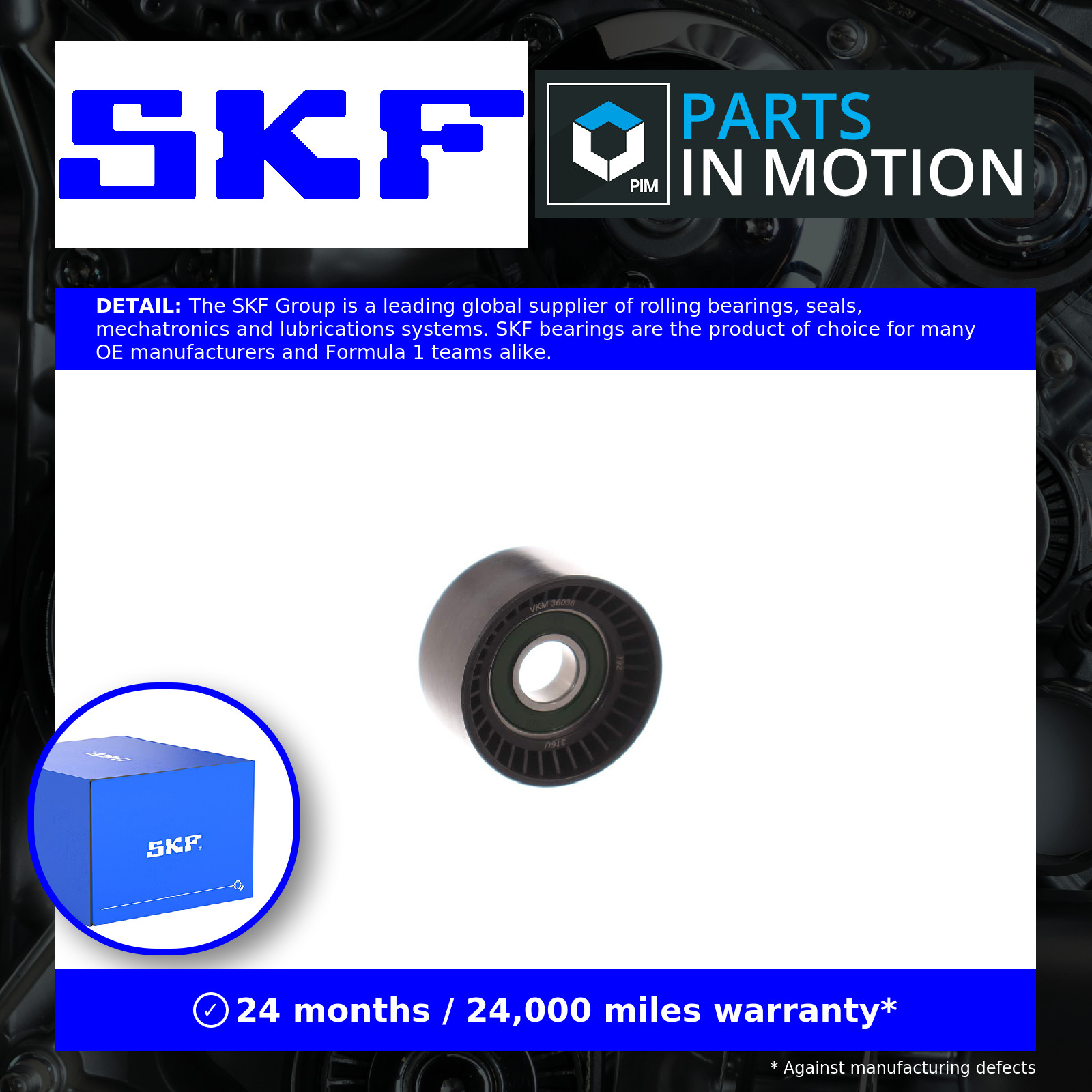 ✅Fits SKF VKM 36038 Deflection/Guide Pulley, V-ribbed belt VKM 36038 ⭐UK Seller⭐ - Image 7