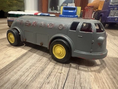 Tonka Vintage Metal Texaco Tanker Truck Highway Patrol Toy Vehicle Pair
