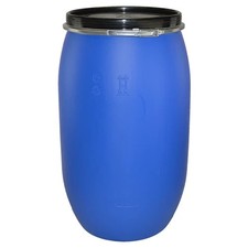 Storage Barrel Drum 220 Litre Storage Shipping Containers Blue Waterproof  & Lid