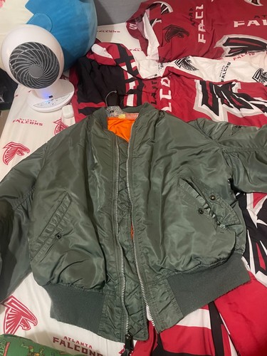 Brandit MA1 Bomber Jacket Olive Mens Size Medium *Tag Missing