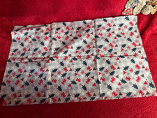 Christmas Trees Ornaments Bells Pale Christmas Fabric 18" x 42 1/2"