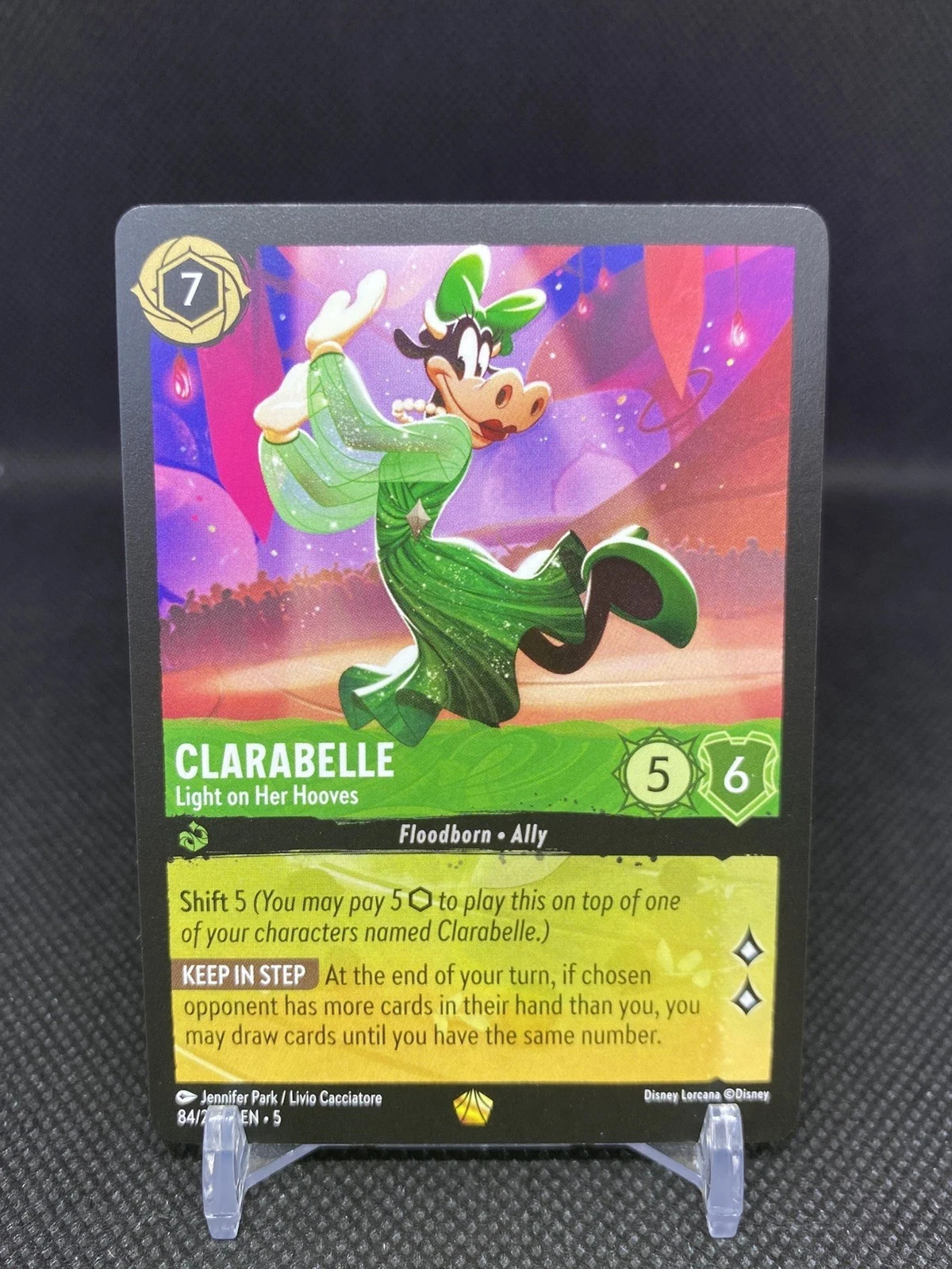 Clarabelle Light on Her Hooves 84/204 Legendary Disney Lorcana Shimmering Skies