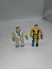 Vintage 1986 LJN Bionic Six Jack & Dr. Scarab Die-cast Action Figures