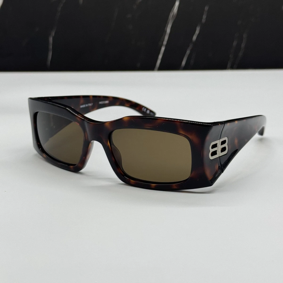 Balenciaga Brown Square Sunglasses for Women for sale | eBay display picture 2