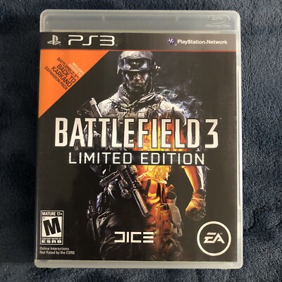 Battlefield 3: Limited Edition (Sony PlayStation 3, 2011) CIB Complete & Tested