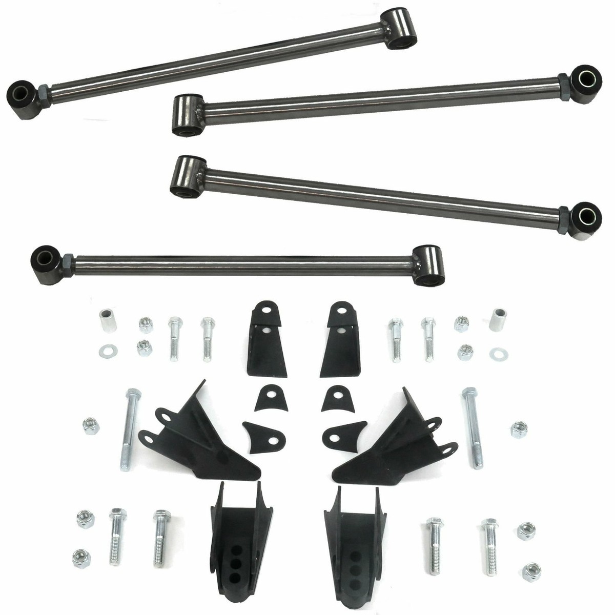 Triangulated Rear Suspension Four 4 Link Kit for 55-64 GM Full