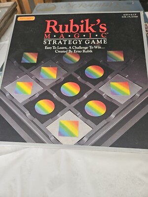 RUBIK'S MAGIC STRATEGY GAME 1987 COMPLETE in Original Box Created By Erno Rubik