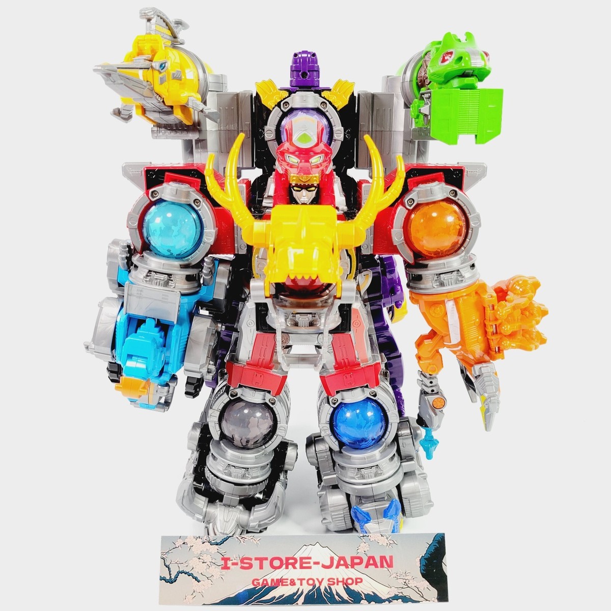 ゼンマイ　レトロおもちゃ　きょうりゅうくん Power Rangers Uchu Sentai Kyuranger DX Kyurenoh & Ryuteioh Set