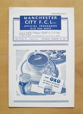 MANCHESTER CITY v MILLWALL 1946/1947 *Excellent Condition Football Programme*