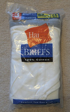 New Vintage 2000 Hanes Briefs Big Men's 2X 46-48 3 Pairs White