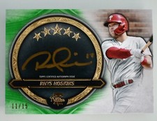 2021 TOPPS FIVE STAR RHYS HOSKINS PHILADELPHIA GOLDEN GRAPHS AUTO CARD 11/15