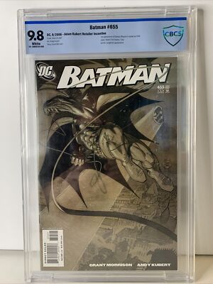 Batman 655 Kubert Variant CBCS 9.8 1st Damian Wayne Robin NM / MT 2006 ...