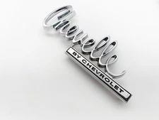 1pc Chrome For 1970 Chevelle By Logo Trunk 3M Adhesive Emblem 9834999