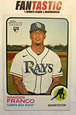 2022 Topps Heritage Baseball 1973 OVERSIZED Boxtopper OB-WF Wander Franco RC