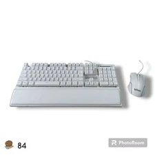 RED THUNDER K10 Wired Gaming Keyboard & Mouse Combo with Wrist Rest (White)