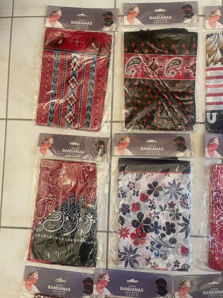 Lote de 45 pañuelos de máscara facial al por mayor de polaina de cuello con diseño en movimiento baratos Foto 4 de 4
