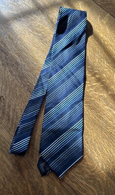Giorgio Brutini NeckTie Tie Mens 100% Silk Blue With Multi-color