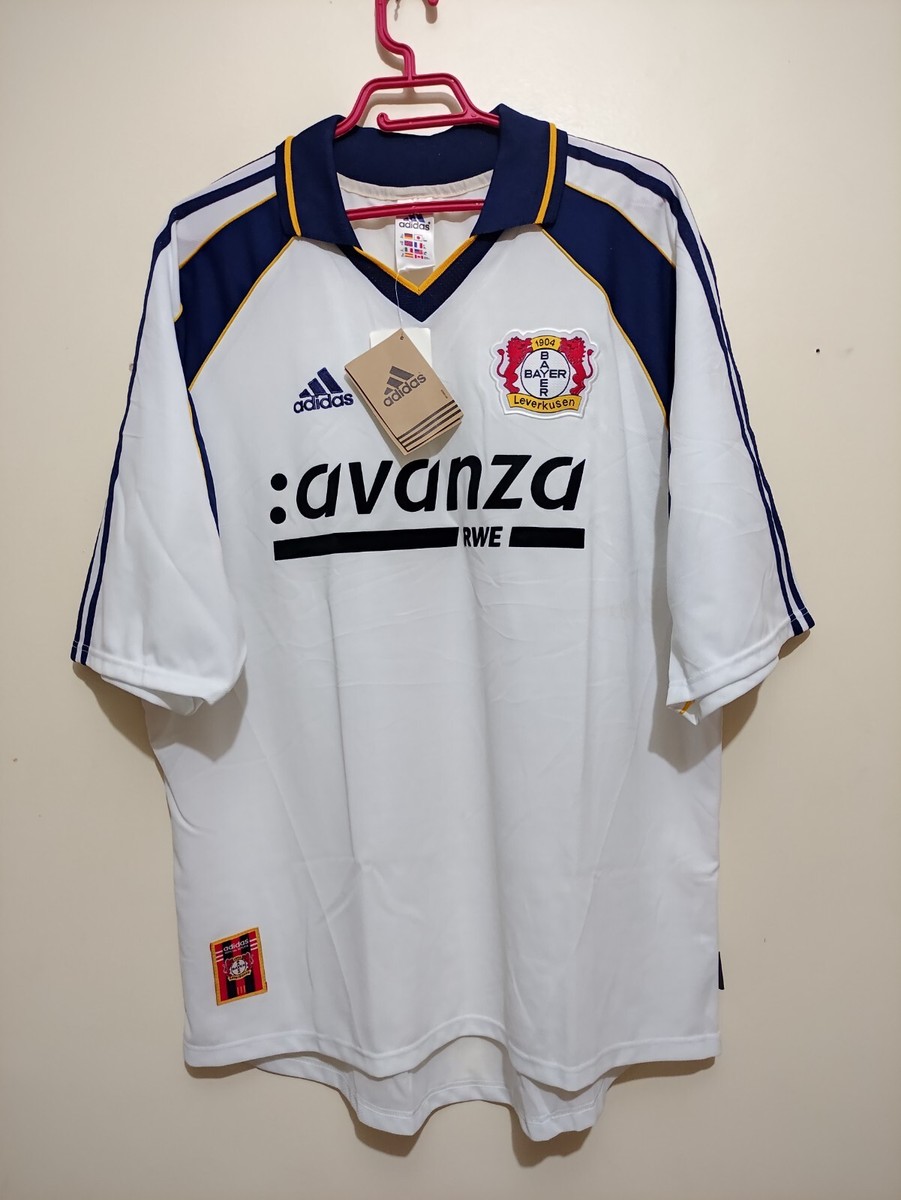 2000-2001 リーベルユニフォーム リバープレート 半袖 アディダス Bayer Leverkusen Away Shirt 2000 2001 Adidas Vintage Jersey Mint