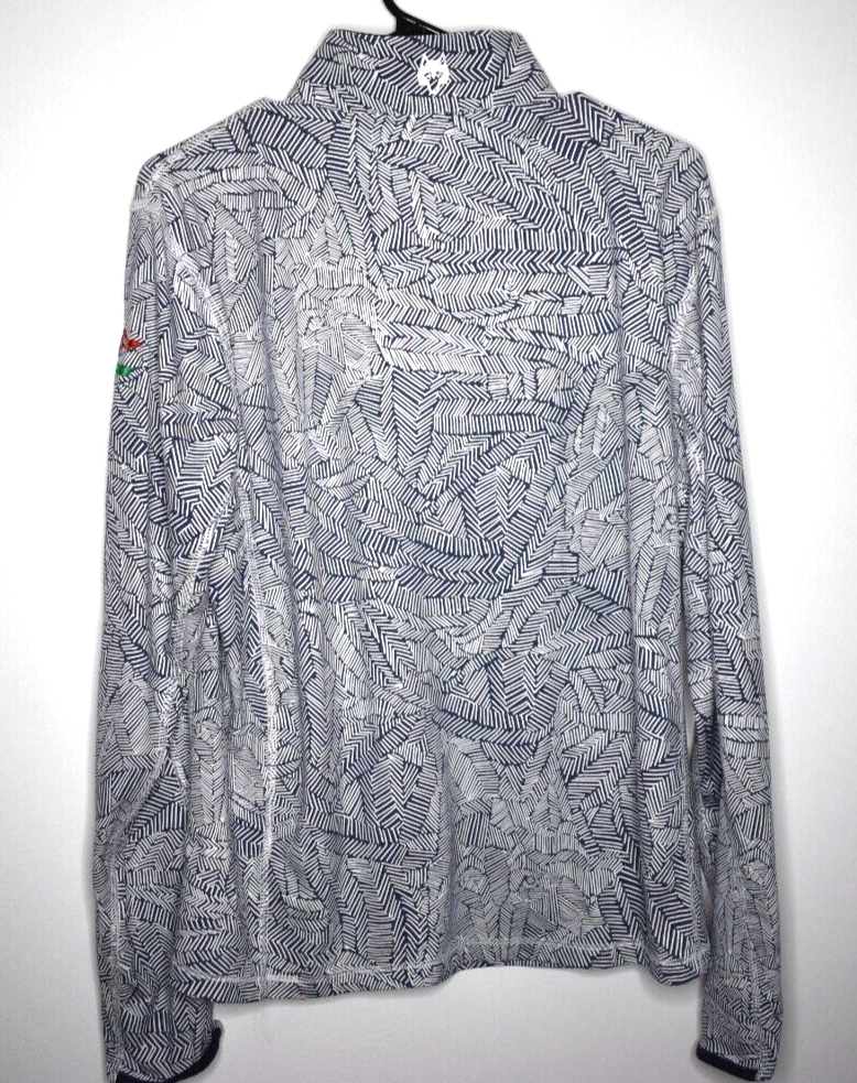 Greyson Men's Size Small LACC Exclusive 1/4 Zip White / Navy