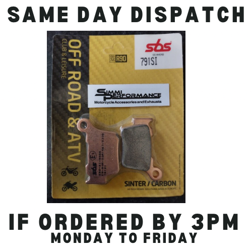 SBS 791SI Rear Sintered Evo Off Road Brake Pads For Husqvarna SM 450 R 2006-2013 - Image 50