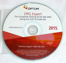 OPTUM DRG EXPERT 2015 X9090/DRGI10 CD Using the ICD-10 Set MS-DRG Disc Only 