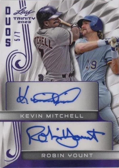 2023 Leaf Trinity - Kevin Mitchell Robin Yount #DA-13