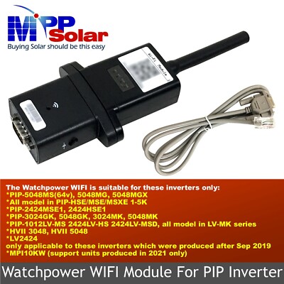 WIFI Module for MPP SOLAR OFF GRID inverters Android IPhone  Tariff All-in