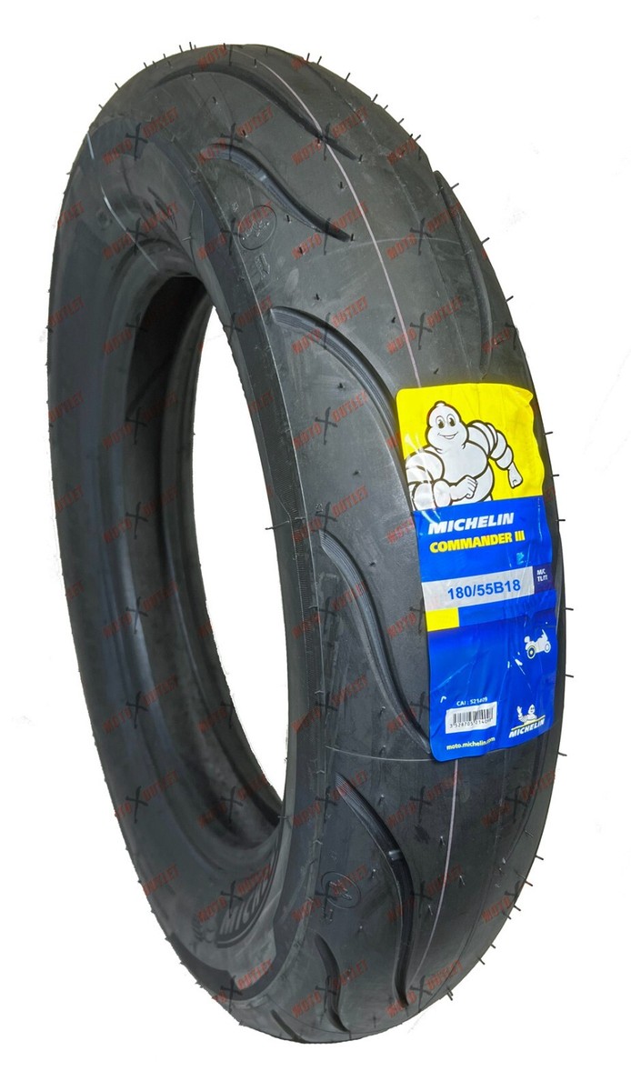 Michelin Commander III 180/55B18 Rear Tire Motorcycle Touring 180