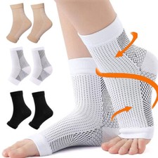 3 Pairs Ankle Compression Sleeves Plantar Fasciitis Socks with Foot Arch Support