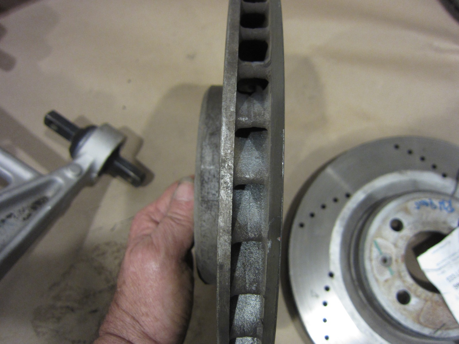 Lotus Elise. RH Front Brake Rotor. Drilled.