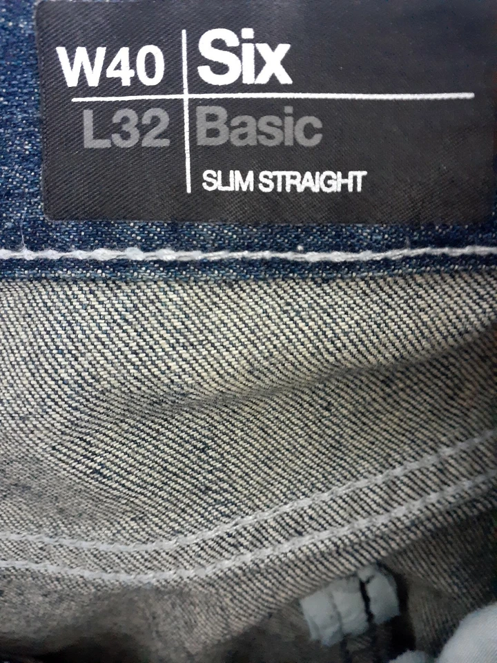 Buffalo David Bitton Six Basic Slim Straight Faded Jeans Men Measures 42W x 33L - Image 3 of 4