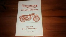 TRIUMPH TIGER CUB OWNERS HANDBOOK,199CC,CUB AND SPORTS, FROM ENGINE 88347