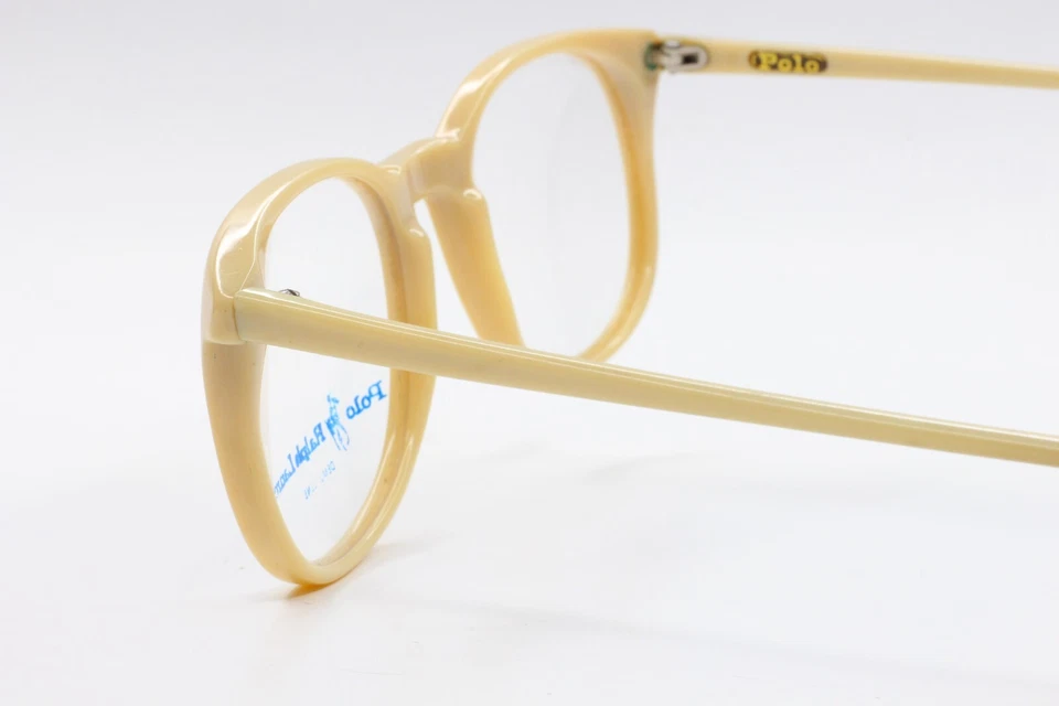 Vintage Ralph Lauren Polo 25 Flex Gafas Plástico Beige Retro Años 80 NUEVO Foto 4 de 4