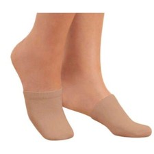 Women's Soft Half Socks 3 Pair Pack in Skin Tones White Black Khaki Soft Cotton