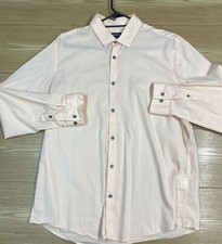 Camisa De Vestir Para Hombre Alfani Formal Manga Larga Con Rayas Talla L