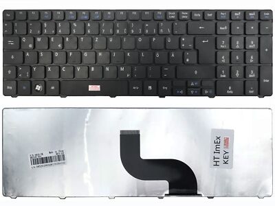 DE - Schwarz Tastatur keyboard version 3 kompatibel für Acer Aspire E1-521G