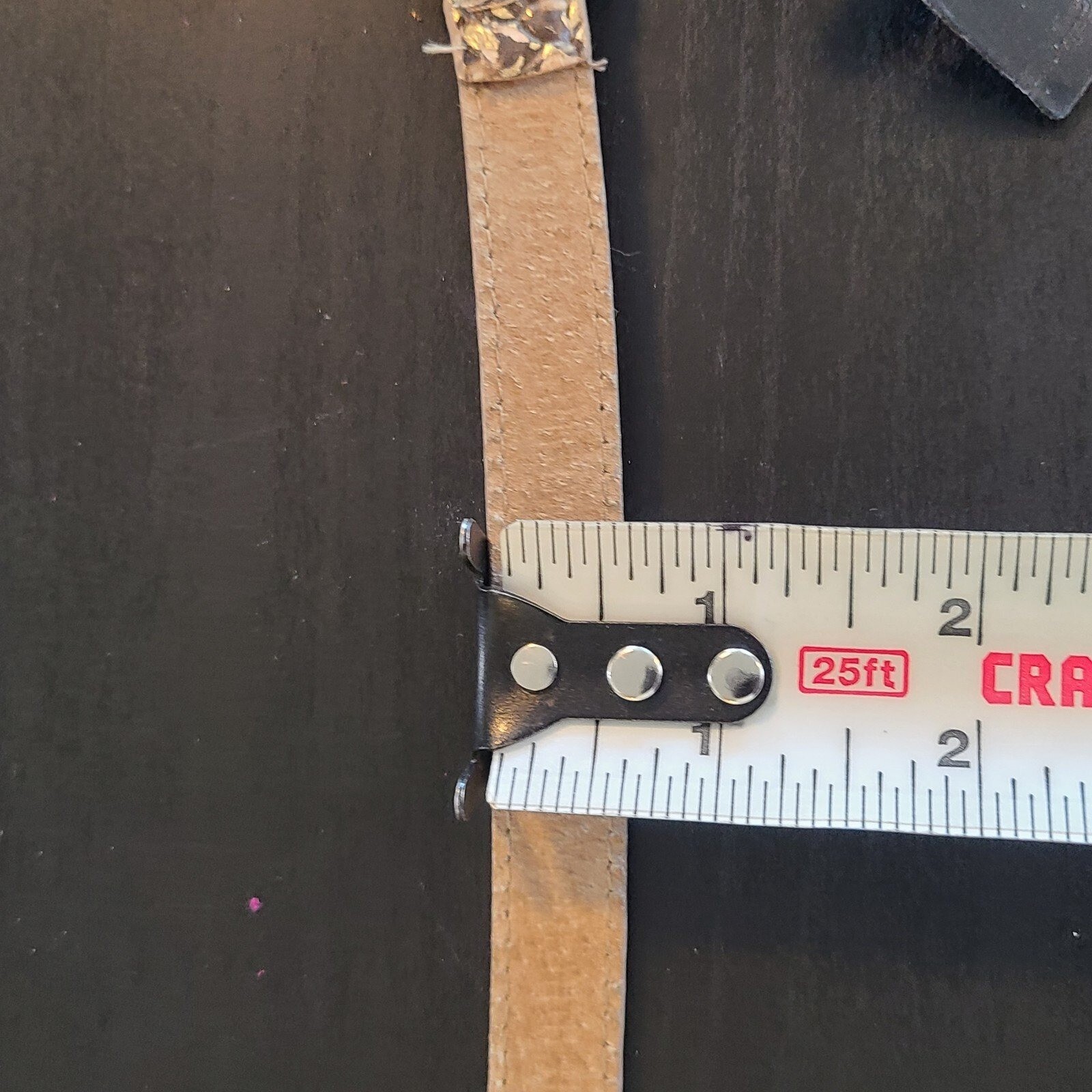 Vintage Accessories by Pearl Snakeskin Print Narrow Belt Leather NEW Sz Small