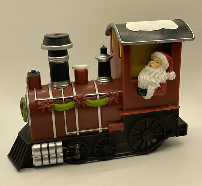 Lightup Santa Train - Multicolour LED Lights Christmas Steam Locomotive