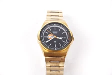 1970's Seiko Quartz Gulf Push Light Watch # 7559 Works Needs New Battery RARE