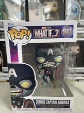 🎄Zombie Capitán América #941 Marvel ¿Y si...? Figura Cabeza Bobble Funko Pop