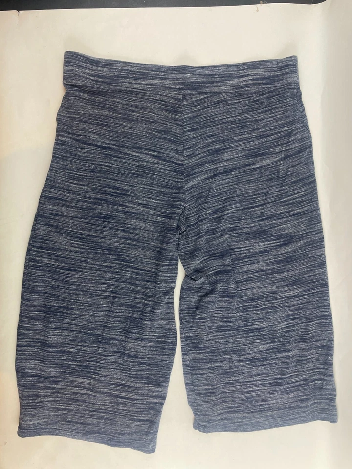 Pantalones de salón Daily Ritual para mujer talla XL azul jaspeado capris cintura ancha Foto 2 de 4