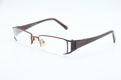 NEW TAKA EYEWEAR T2642 MBK BLACK BROWN RED AUTHENTIC EYEGLASSES 51-17