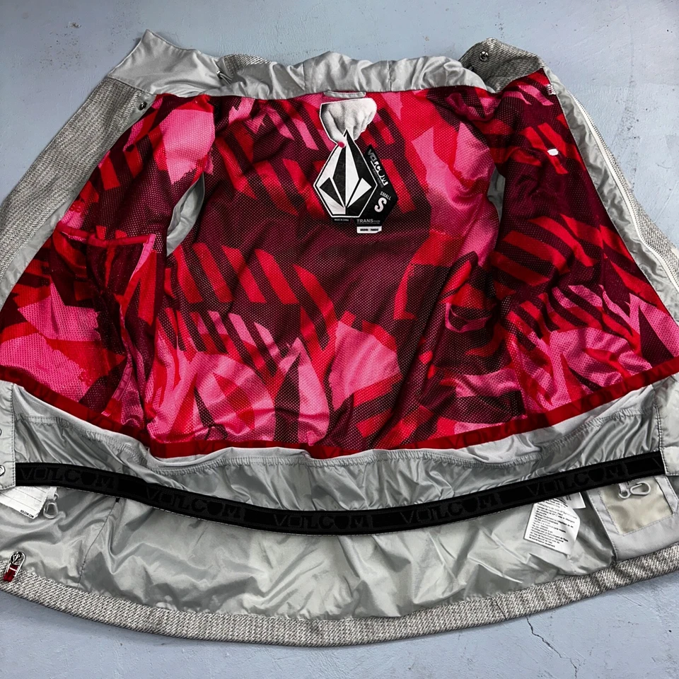 Volcom Snowboarding Jacket Men's Size Small Transition Parka Gray Ski - Image 3 of 4