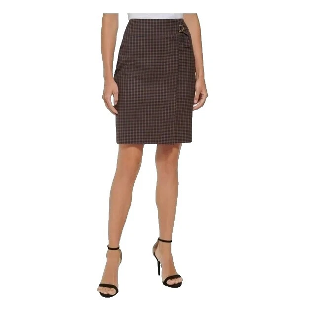 Poliéster DKNY recto y lápiz faldas para mujer