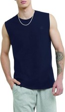 CHAMPION MEN'S MUSCLE T SHIRT SLEEVELESS MUSCLE TANK XLARGE, NAVY NEW