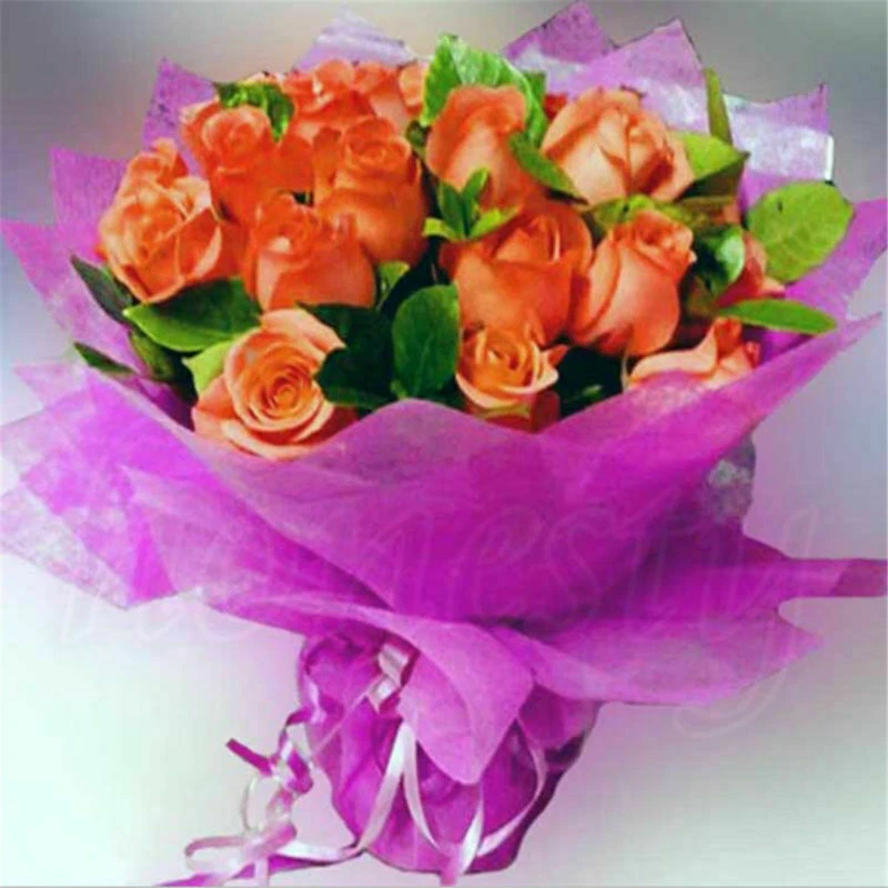 5PCS Flower Wrapping Cotton Paper Florist Art Wedding Bouquet Decor 50X50cm - Image 3 of 4